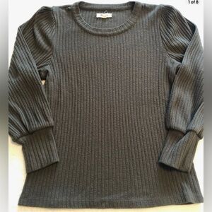 MADEWELL Crewneck Pullover Green Knit Sweater Women's Size Small